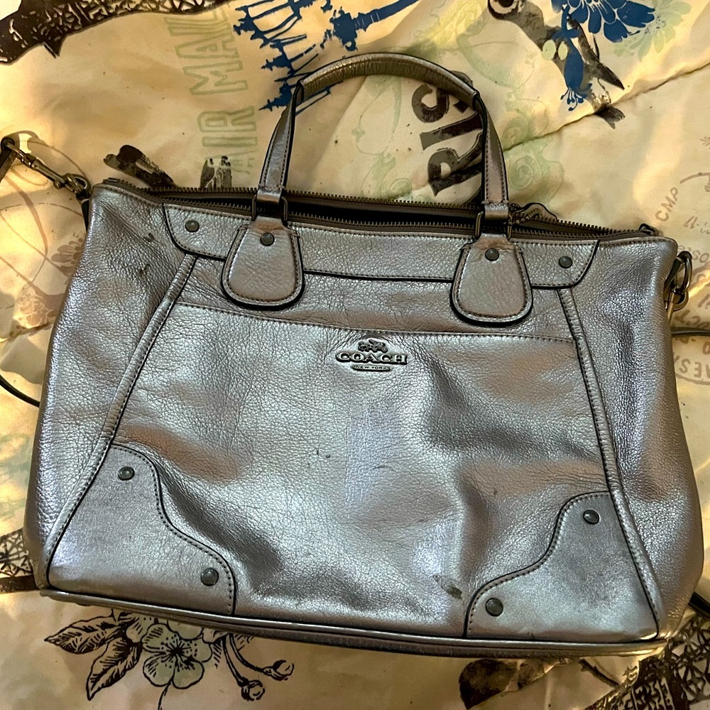 Coach Mickie Metallic cross body